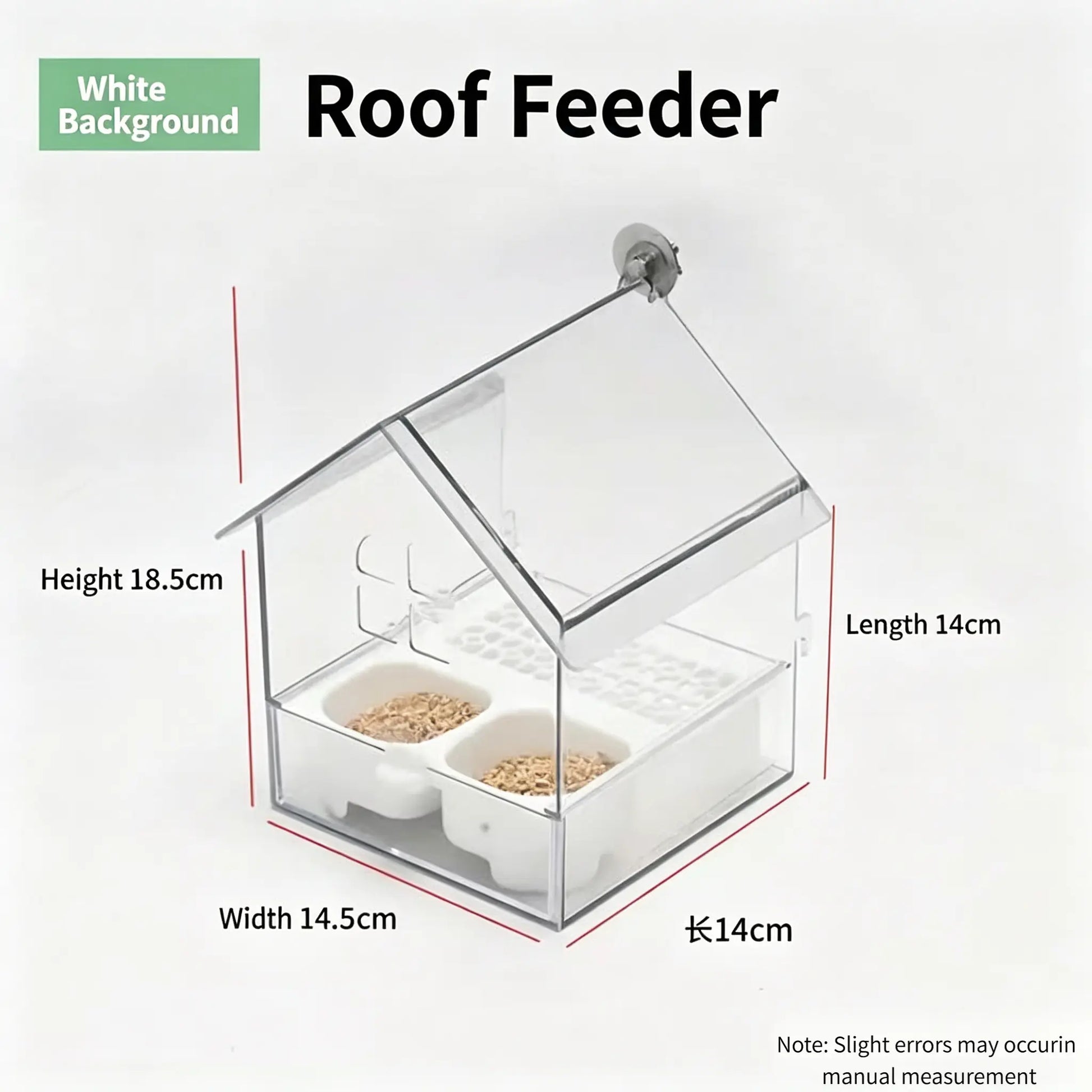 All-In-One Parrot Feeder & Bath with Panoramic Pull-Out Drawer