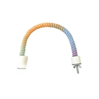 Parrot Swing Perch Toy with Bendable Rope: Suitable for Cockatiels, Lovebirds, and Budgies, the Climbing Pole Can Be Bent at Will and Is Not Easily Deformed Bird Lover