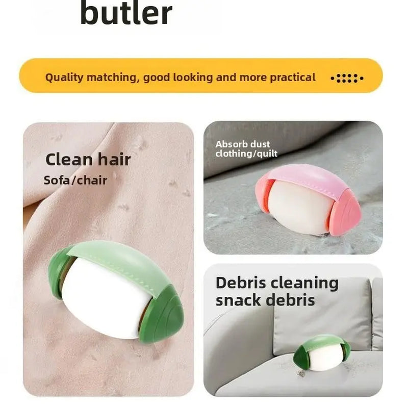 Washable Reusable Gel Lint Roller for Pet Hair，Portable Mini Dog Cat Pet Hair Remover for Clothes，Laundries ，Dust Fuzz Fur -Sticky Cleaner- Small Travel Animal Fur Removal Tool